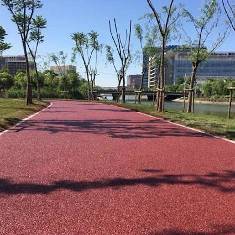 彩色陶瓷颗粒路面施工案例