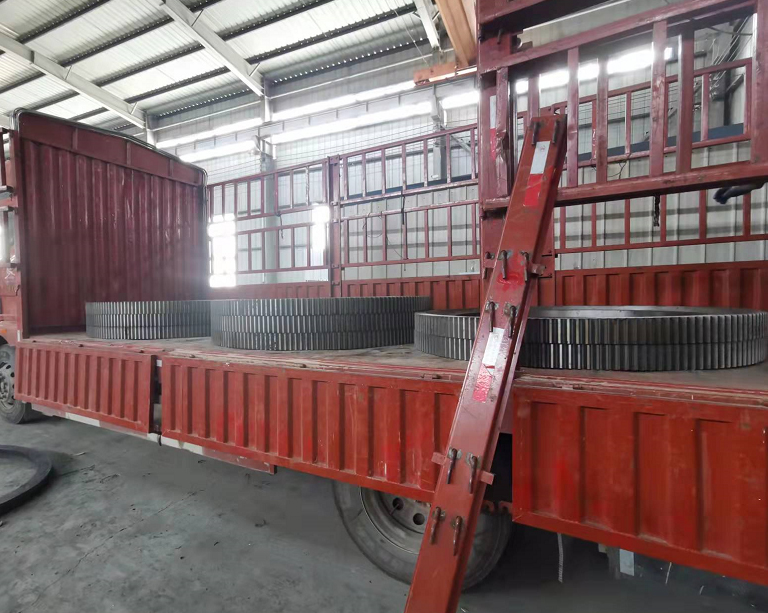 烘干机大齿轮发货